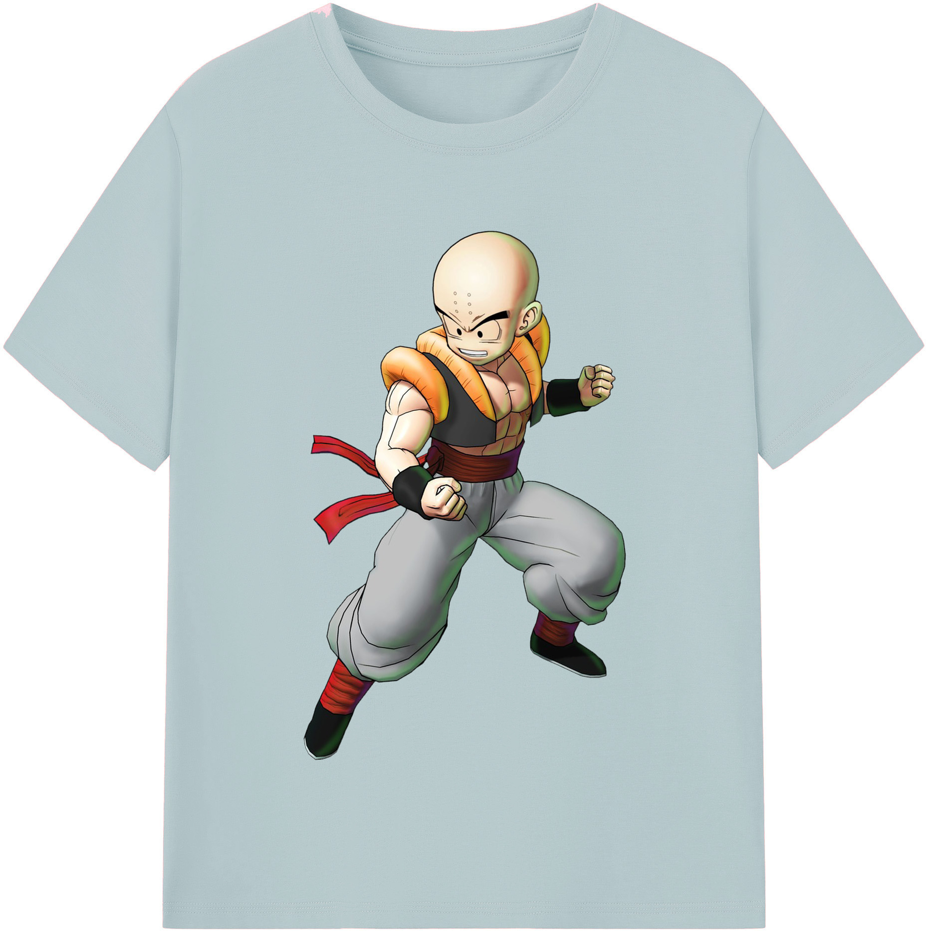 （画像用） ドラゴンボール クリリン DRAGON BALL krillin 綿100％半袖Tシャツ（フロントプリント）
